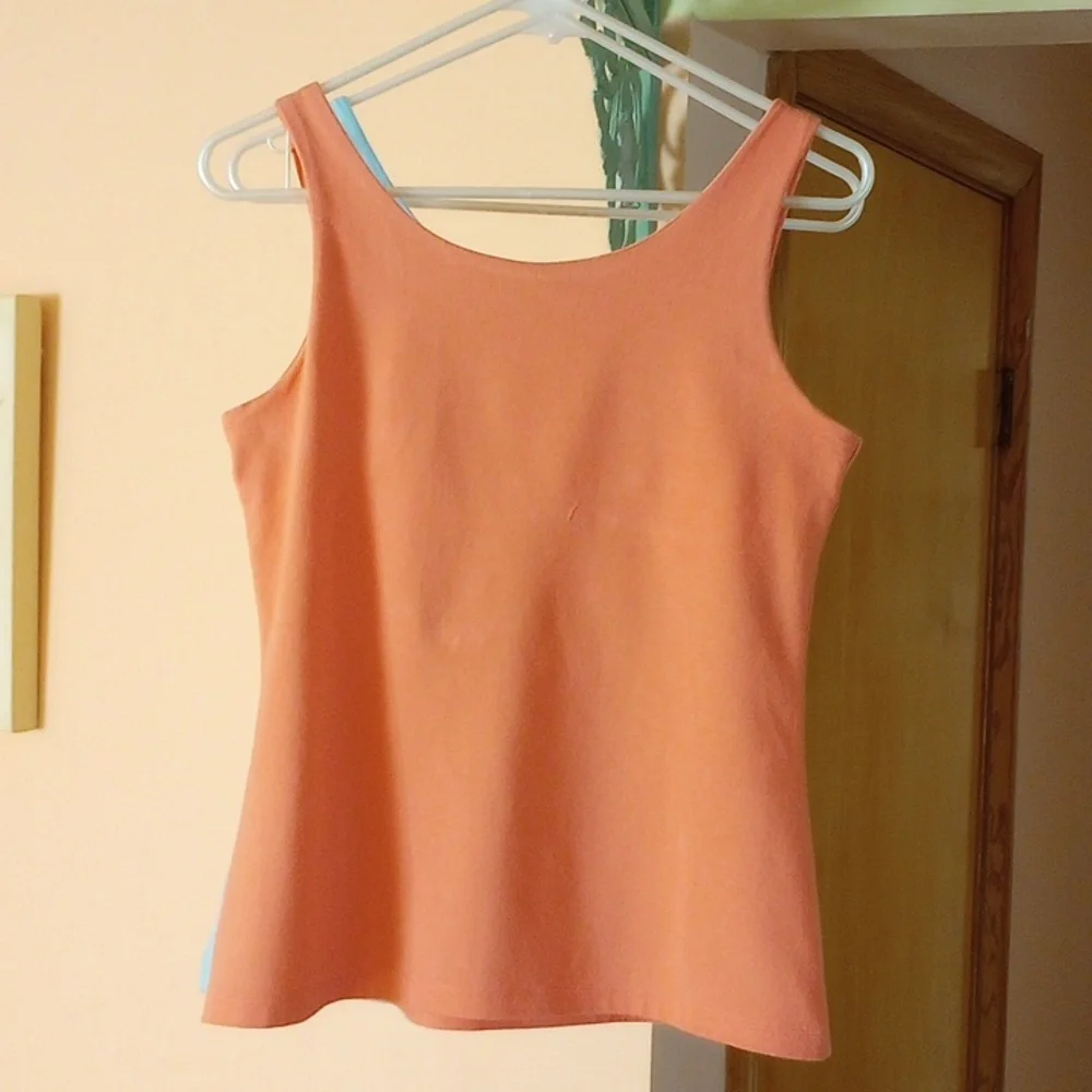 Tank Tops Aqua, Peach Medium - Picture 6 of 7